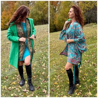 Kousek exotiky pro každý den. Hedvábné kimono TAARA – lehkost, barva, elegance. 🌺 #TAARA #hedvabi #kimono #bohostyle...